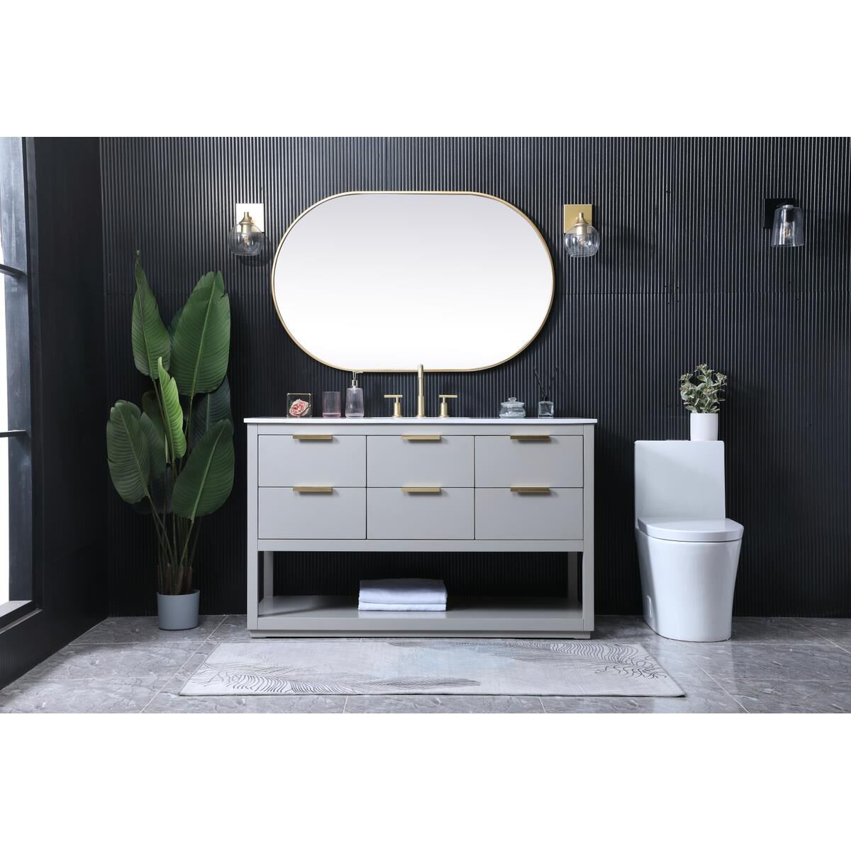 Shown in Grey finish