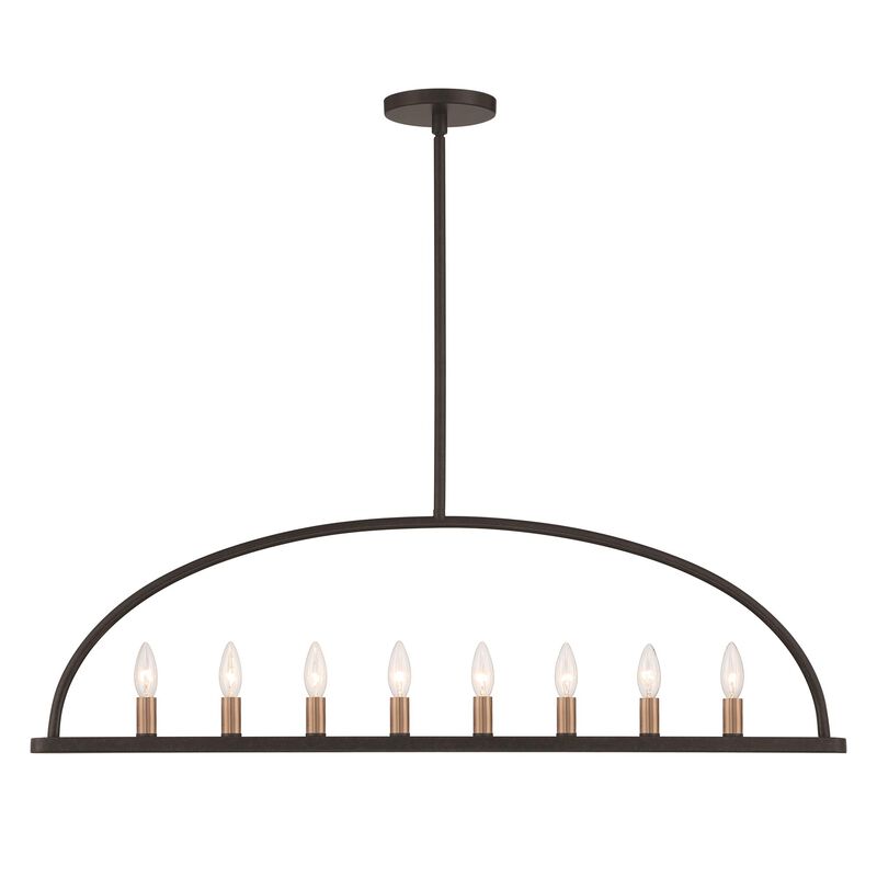 Abbott 42 Inch Linear Chandelier by Crystorama