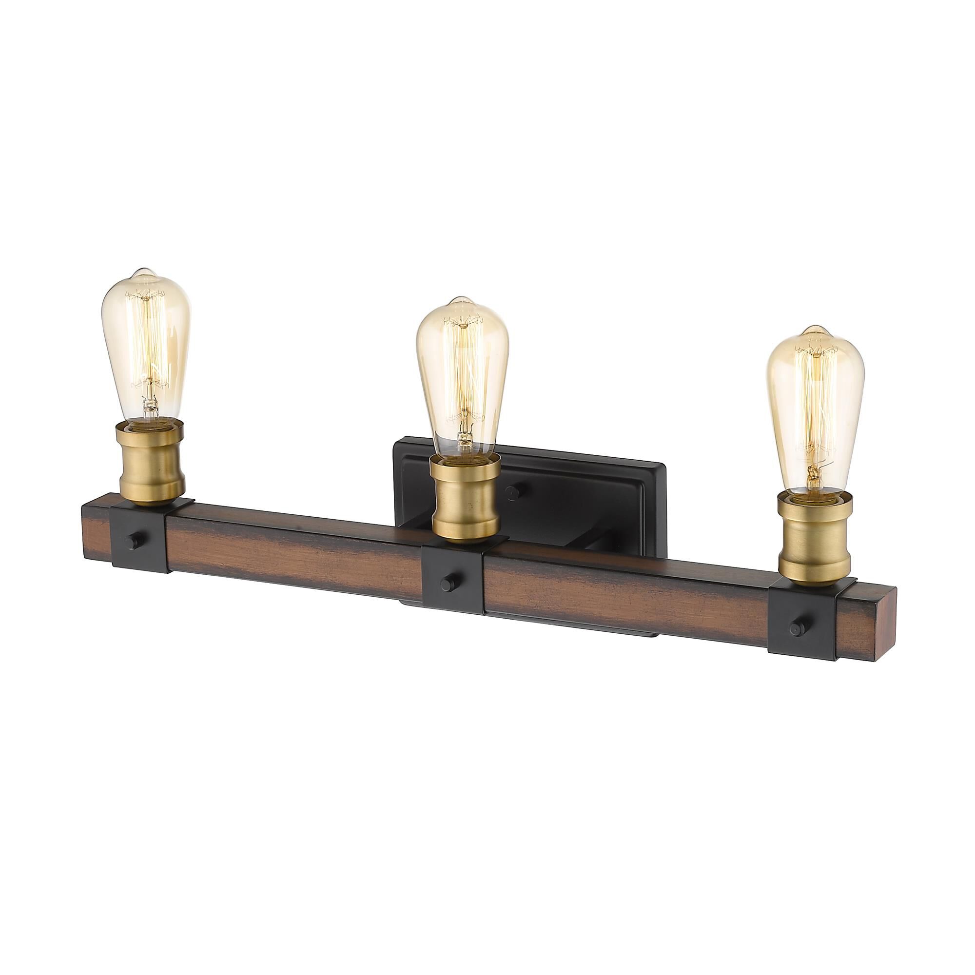 Shown in Rustic Mahogany finish and --- glass and --- shade