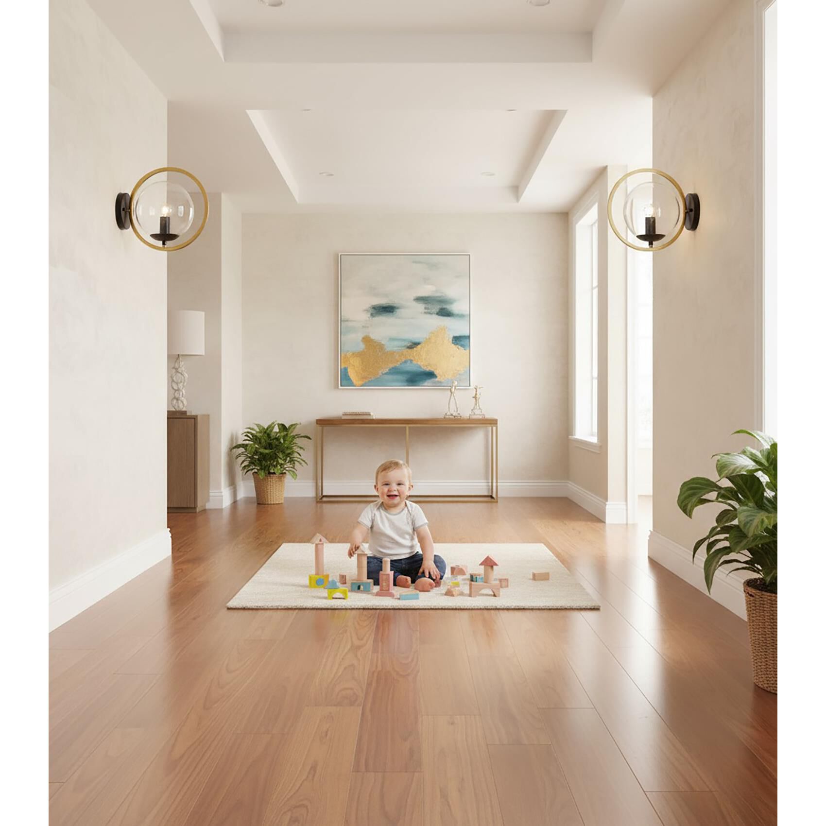 Shown in Black and Vintage Brass finish