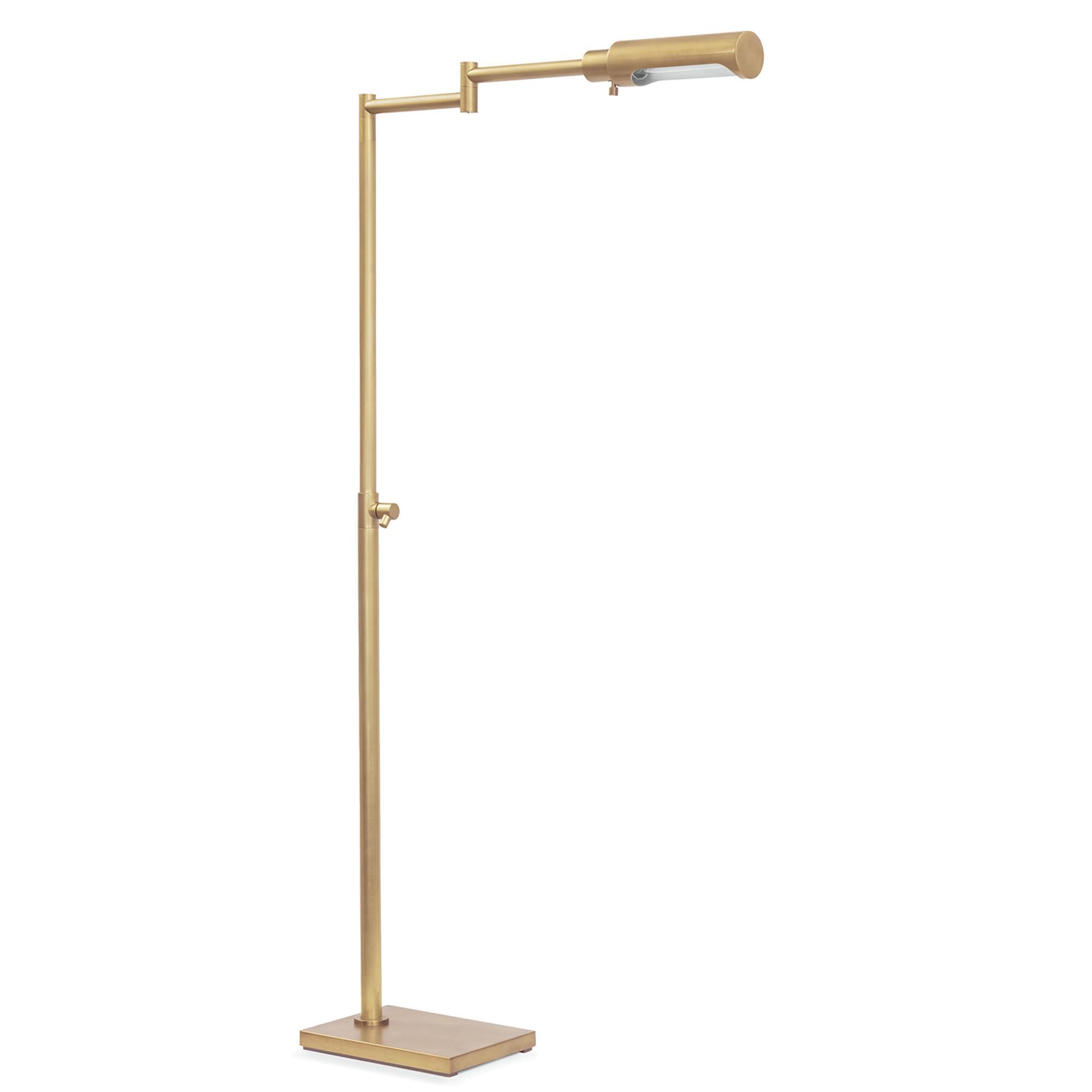 Shown in Natural Brass finish and - None - shade