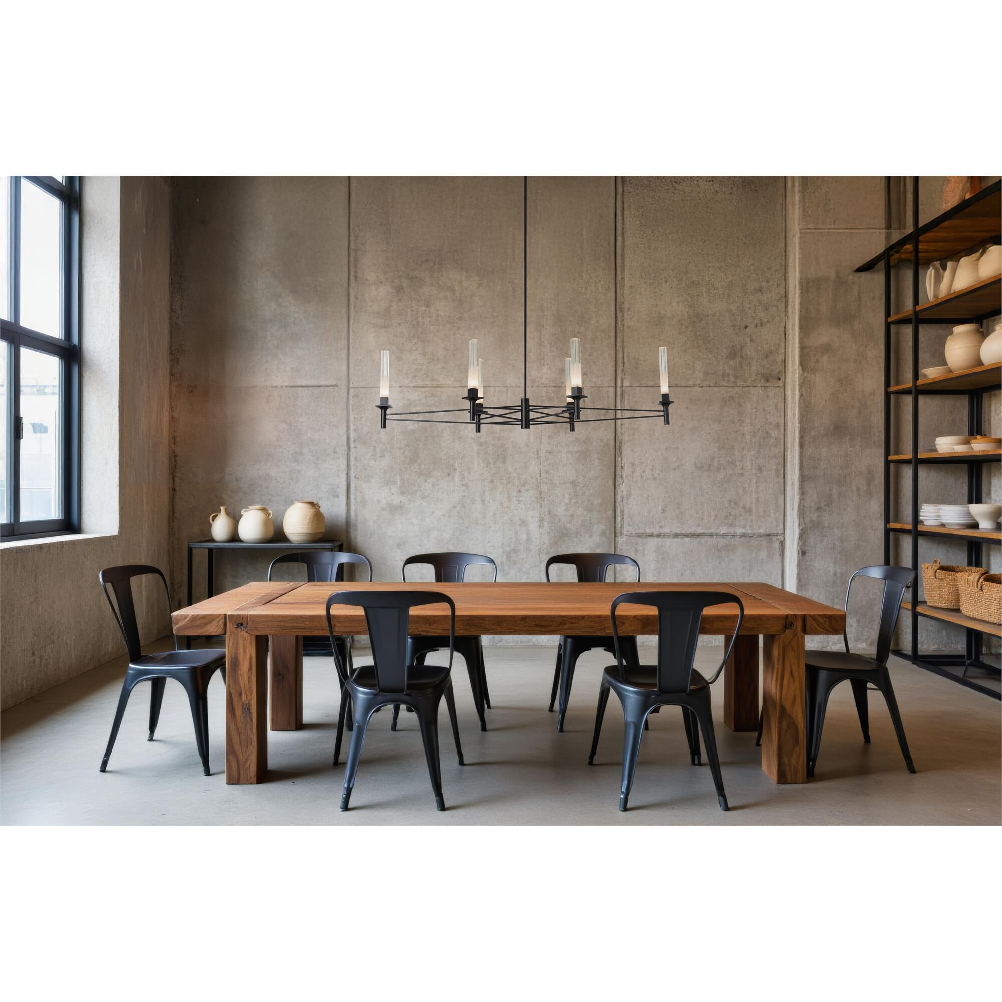 Shown in Black finish and Frosted glass