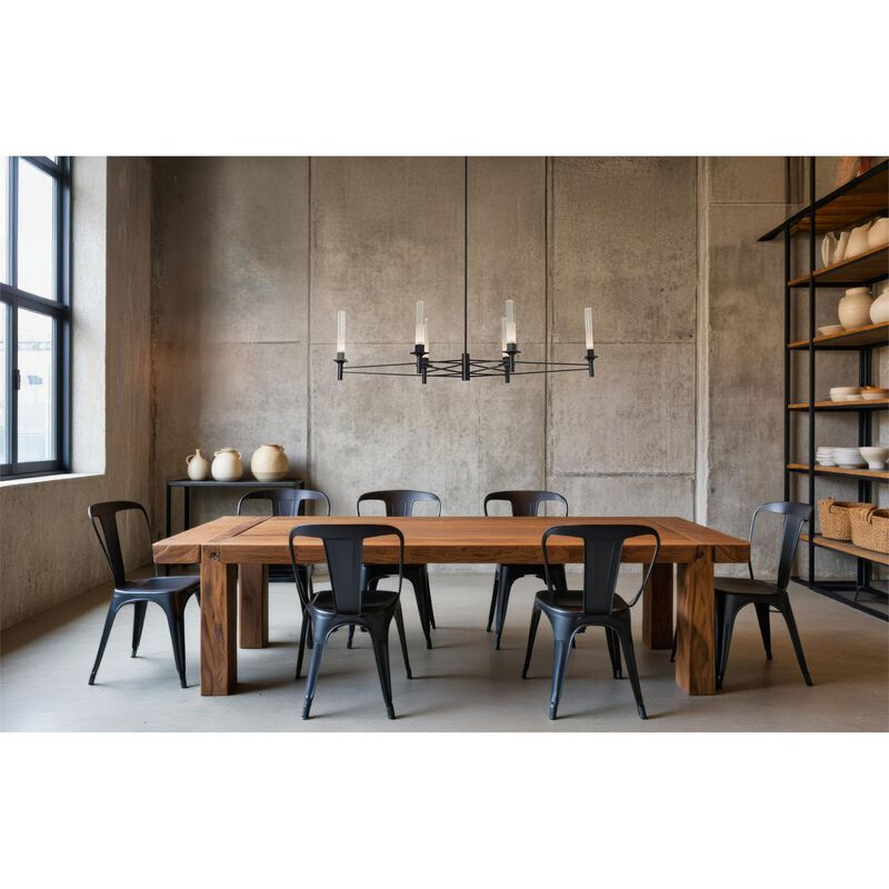 Truss Medium Linear Chandelier by Hubbardton Forge
