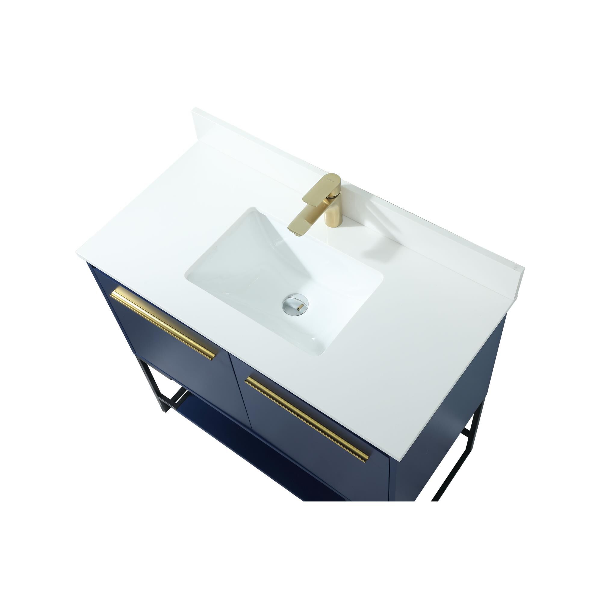 Shown in Blue finish