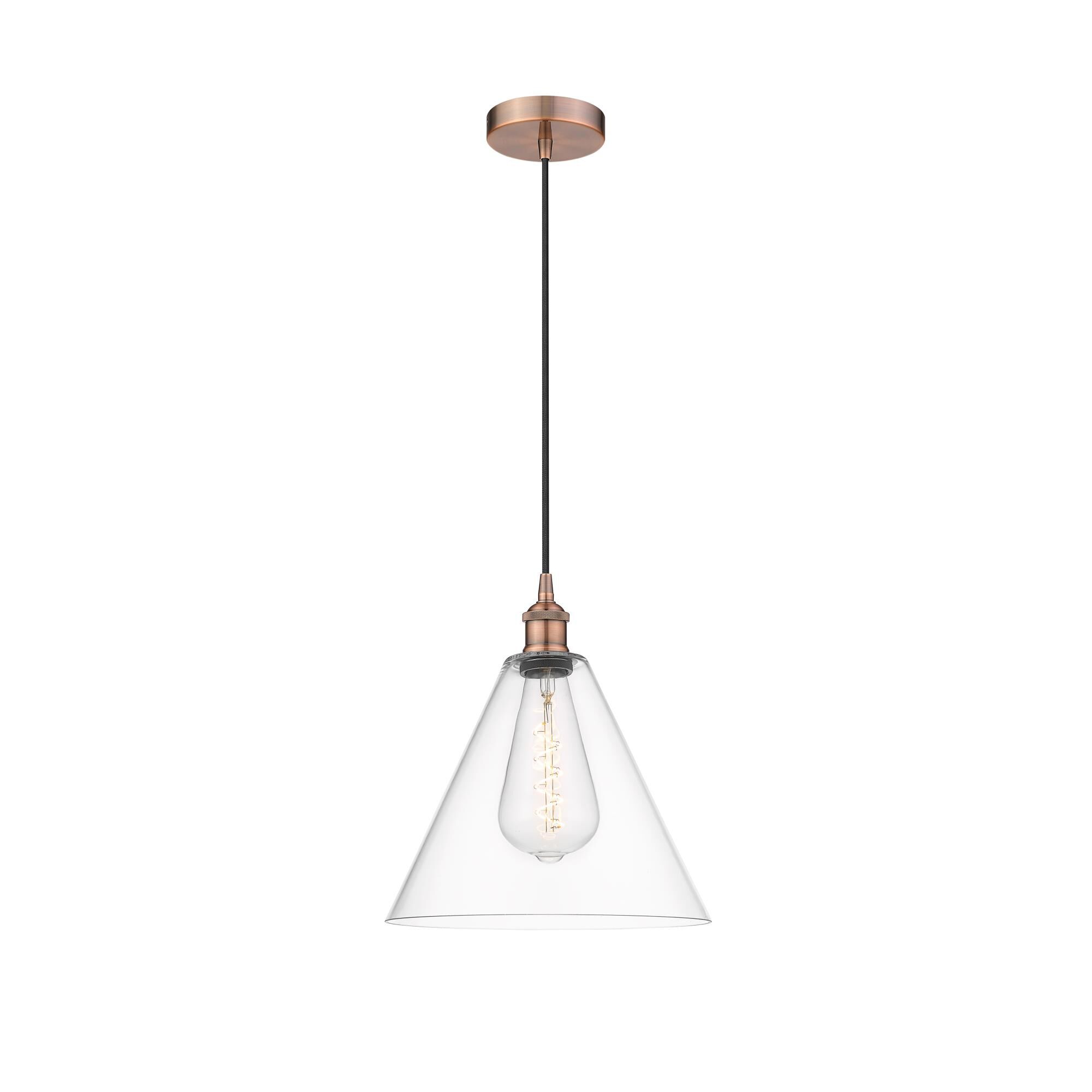 Bruno Marashlian Edison Cone 12 Inch Mini Pendant,