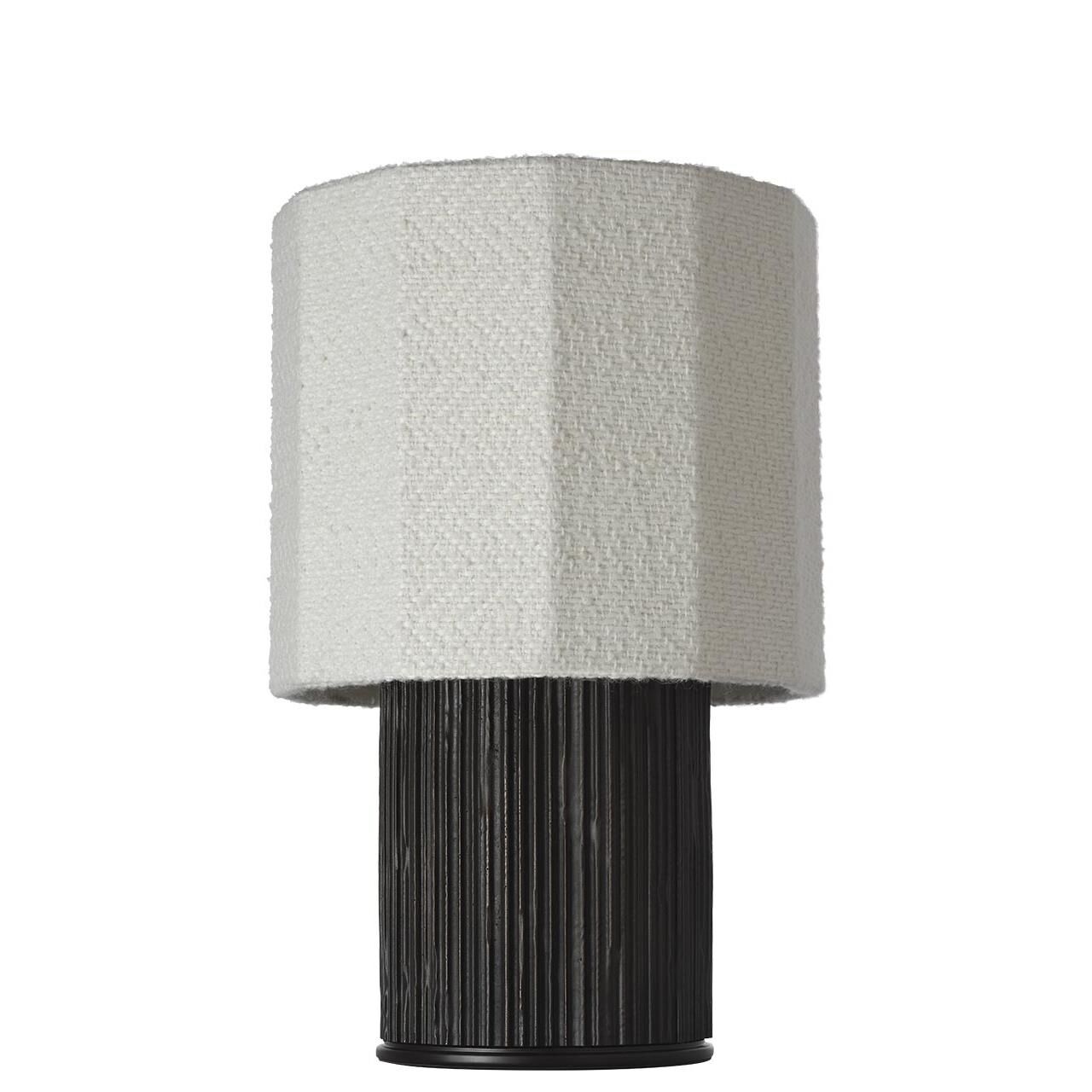 Shown in Ridged Carbon finish and Decorative Boucle shade