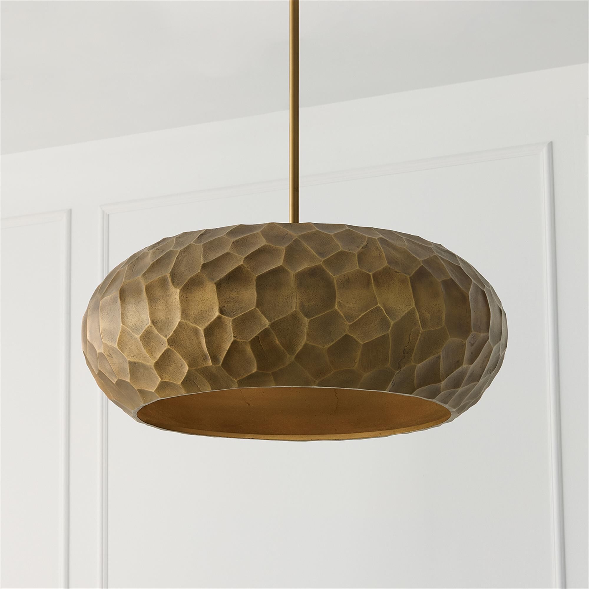 Shown in Burnished Patinaed Brass finish