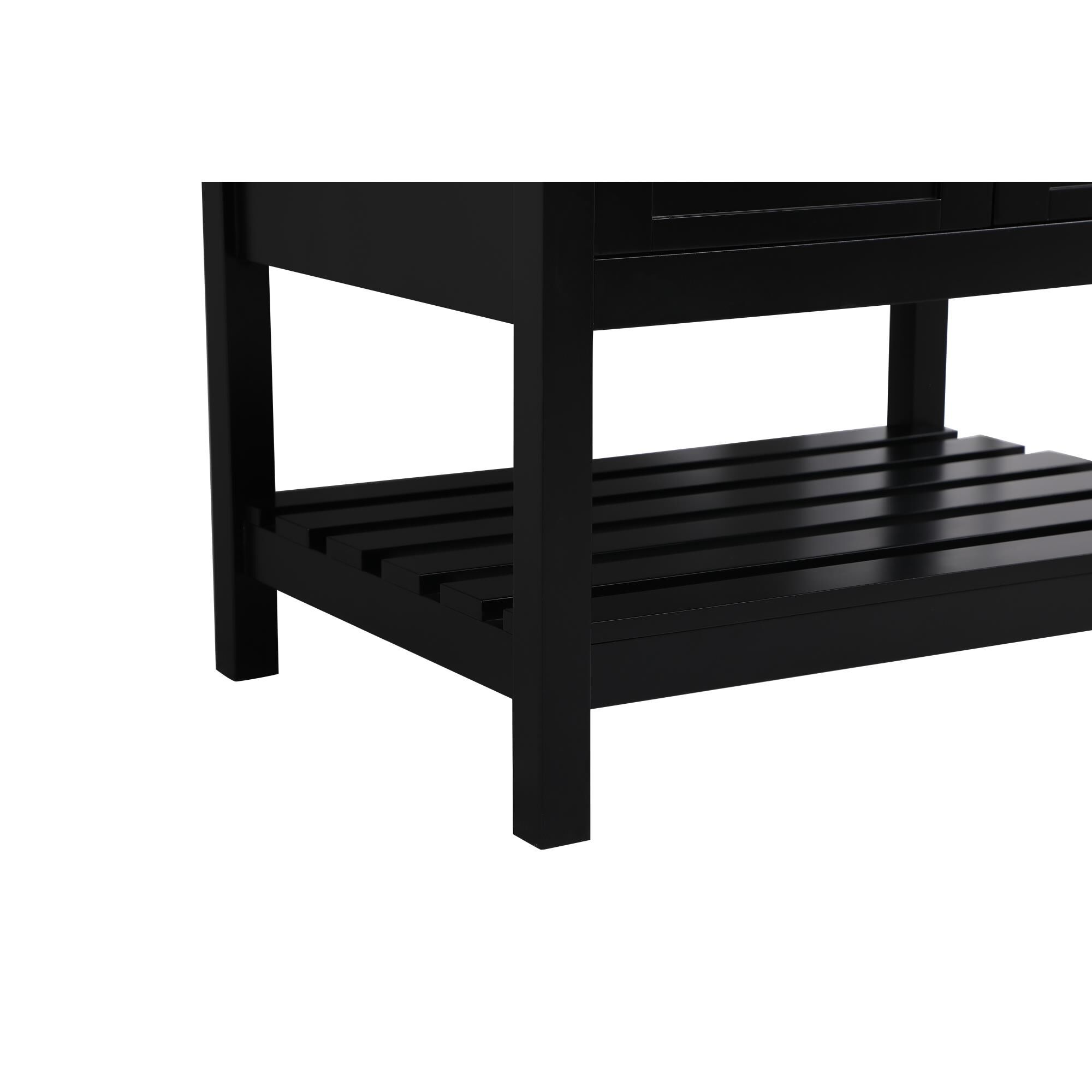 Shown in Black And Brushed Nickel With Carrara White Marble finish