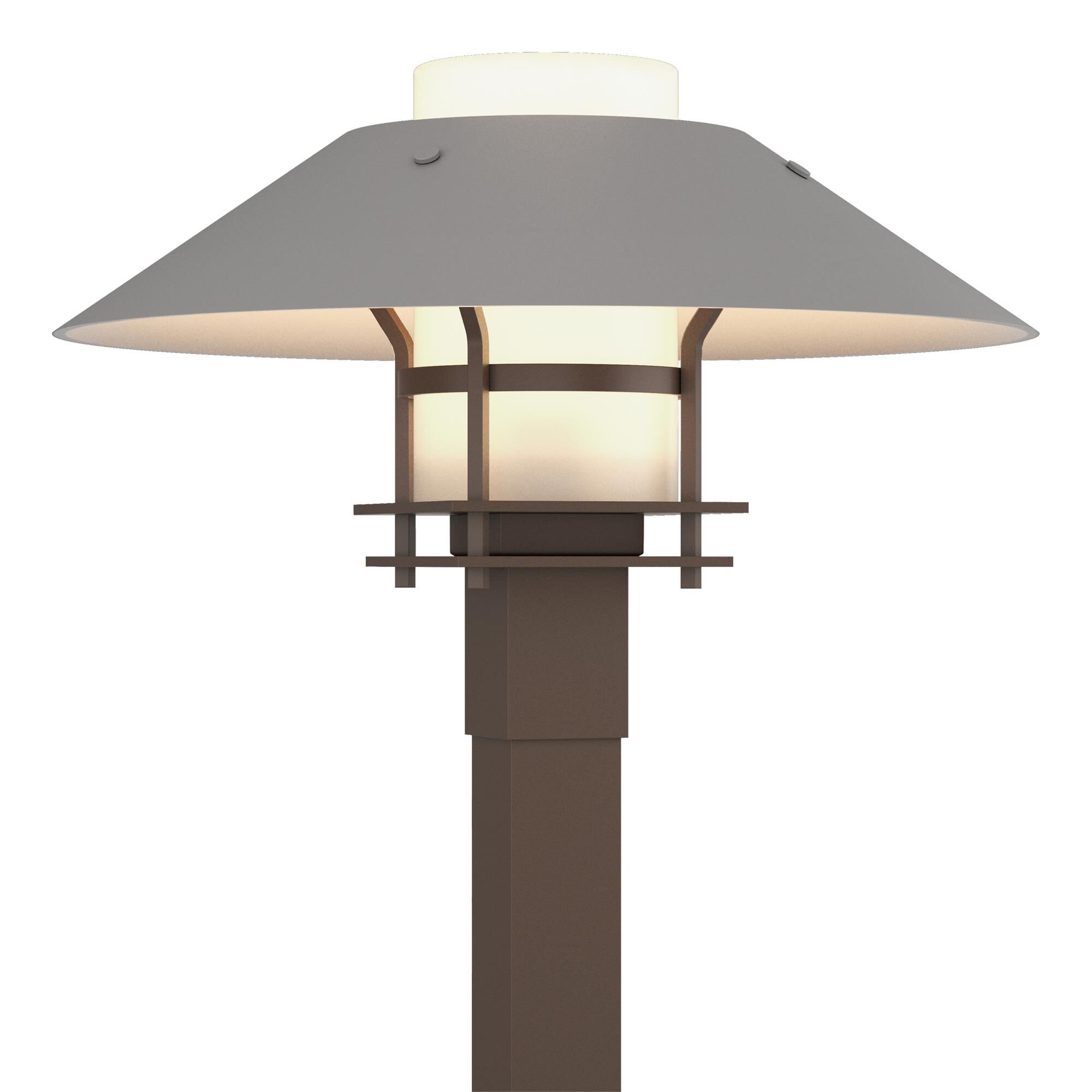 Shown in Coastal Bronze finish and Opal glass and Coastal Burnished Steel accent