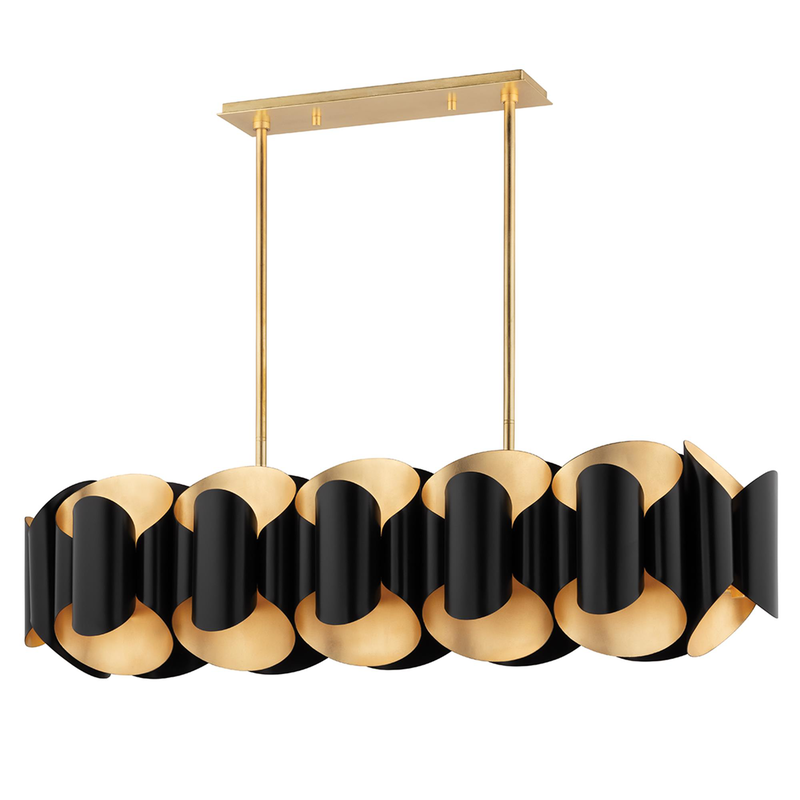 Banks Small Linear Chandelier by Hudson Valley Lighting