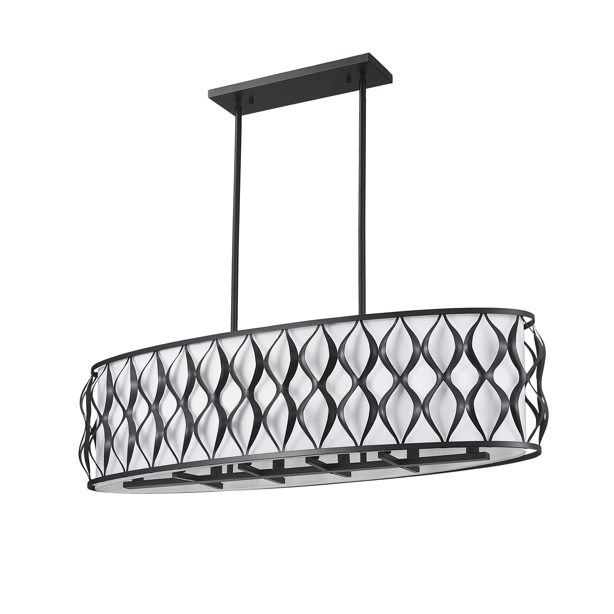 Shown in Matte Black finish and White glass