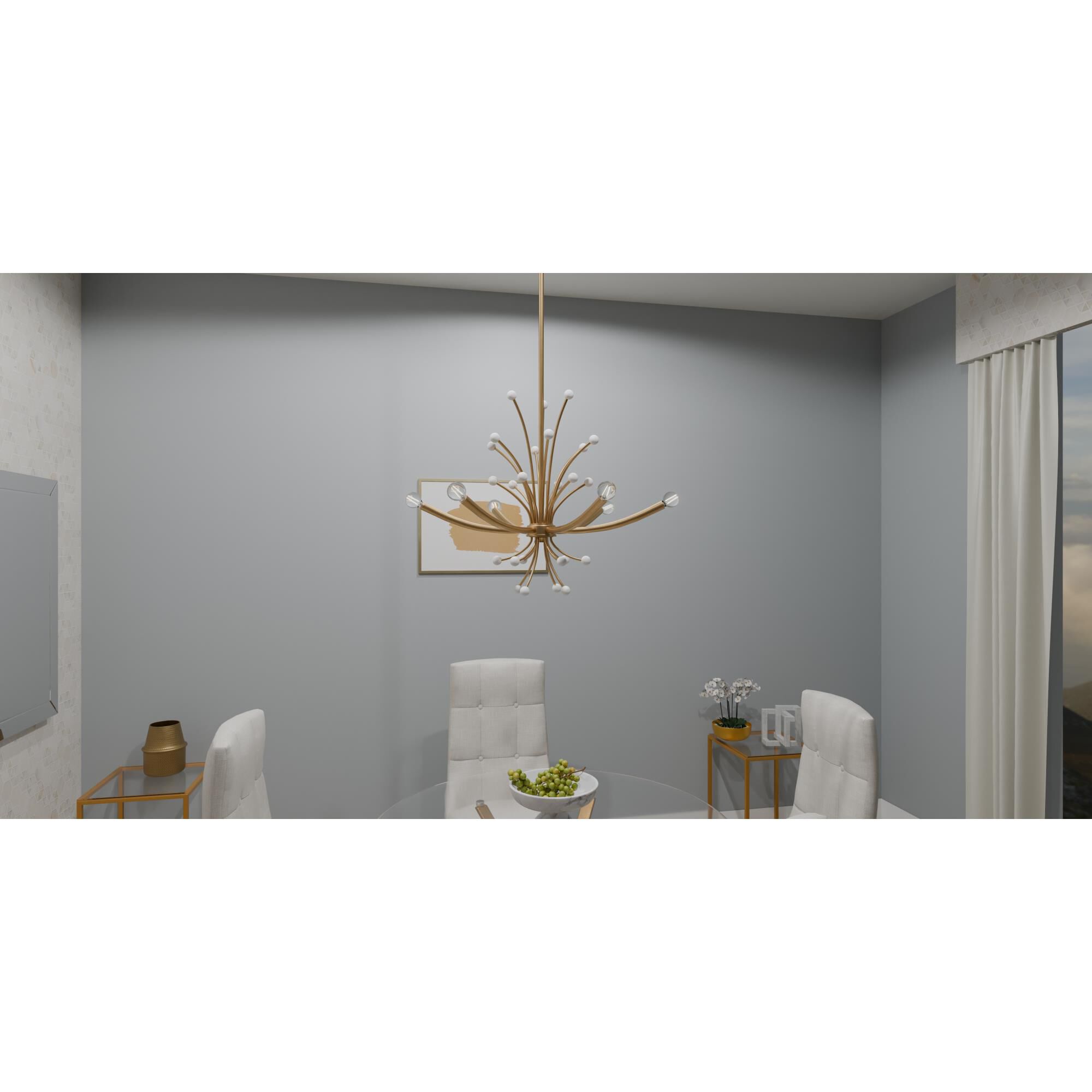 Kiera 29 Inch 6 Light Chandelier by Quoizel