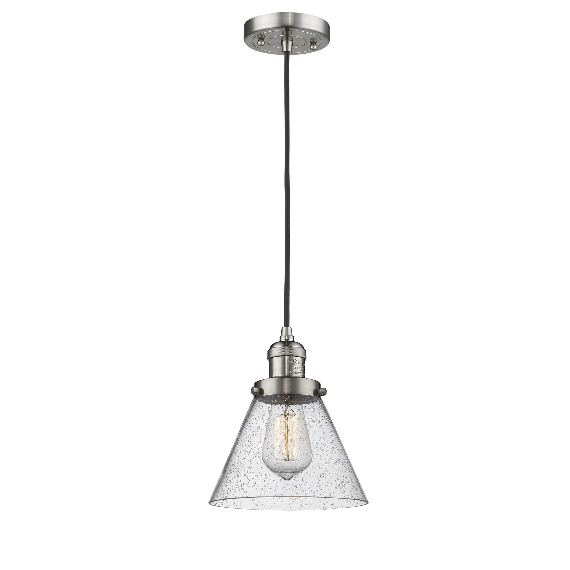 Bruno Marashlian Large Cone 8 Inch Mini Pendant by Innovations Lighting