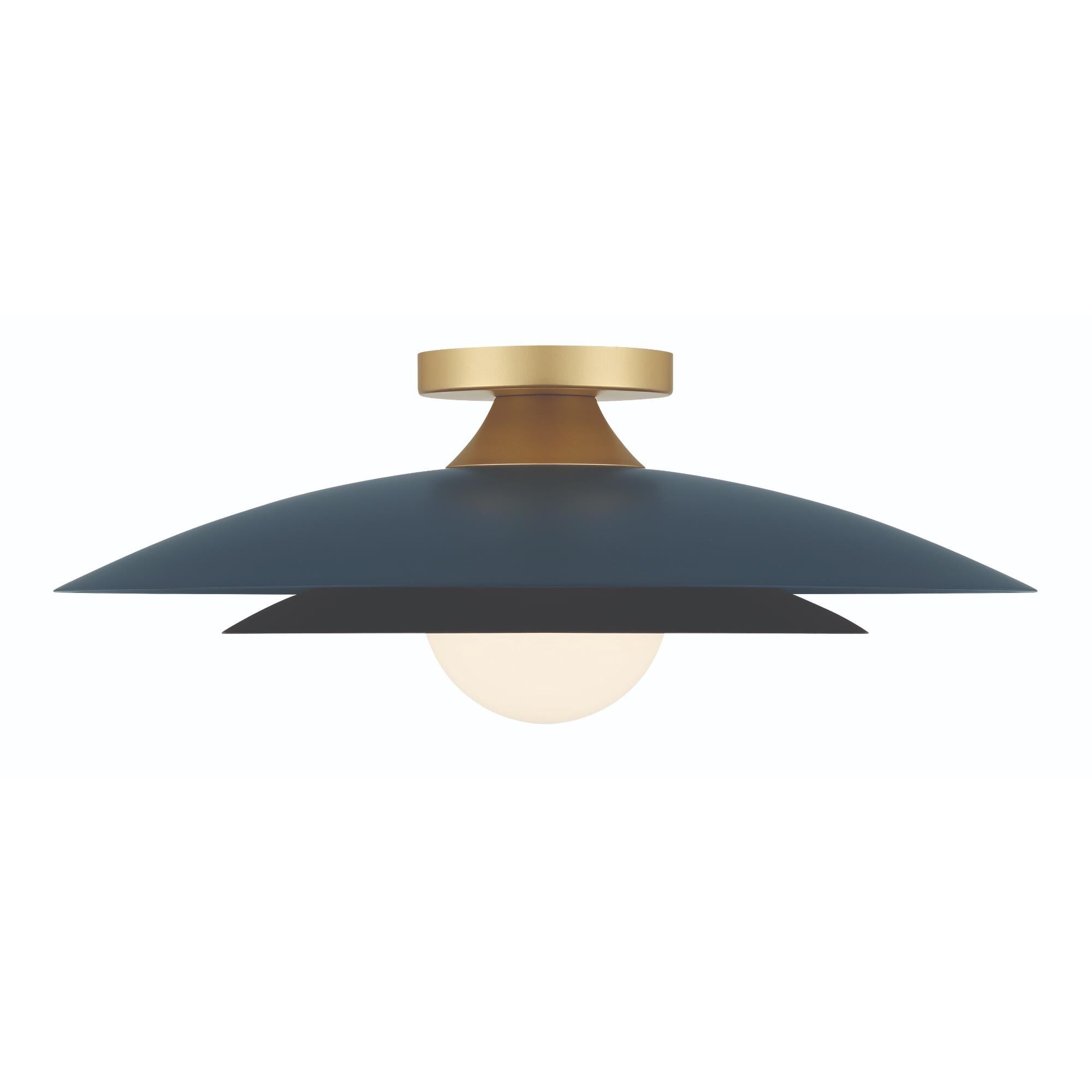 Welsh 18 Inch 1 Light LED Semi Flush Mount by Eurofase Lighting - Clearance