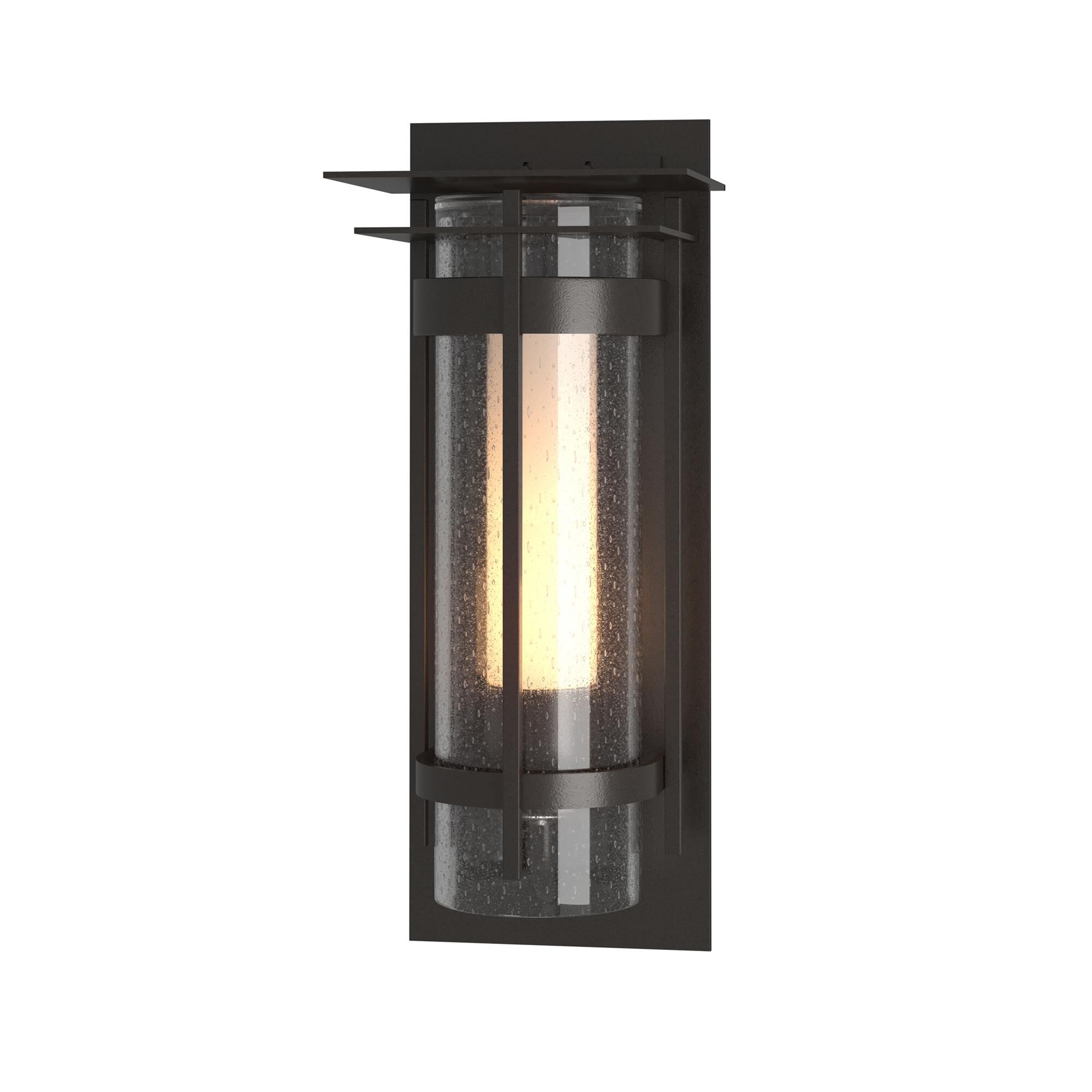 Hubbardton Forge Banded 16 Inch Tall Outdoor Wall Light