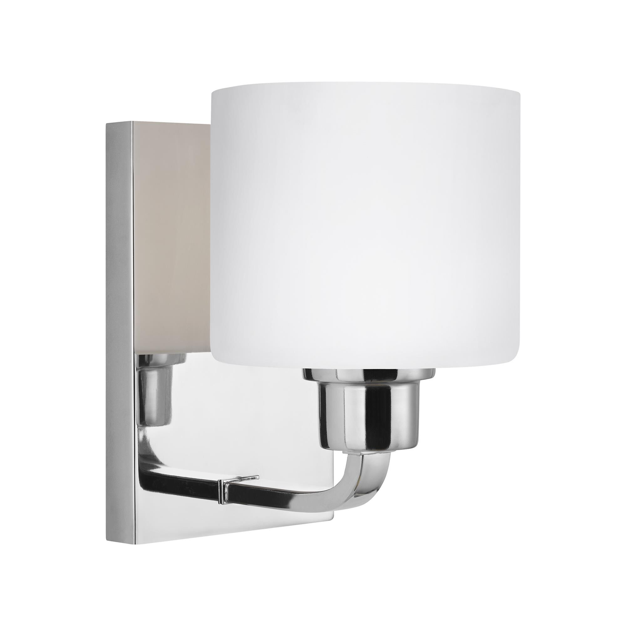 Shown in Chrome finish and Etched / White Inside glass