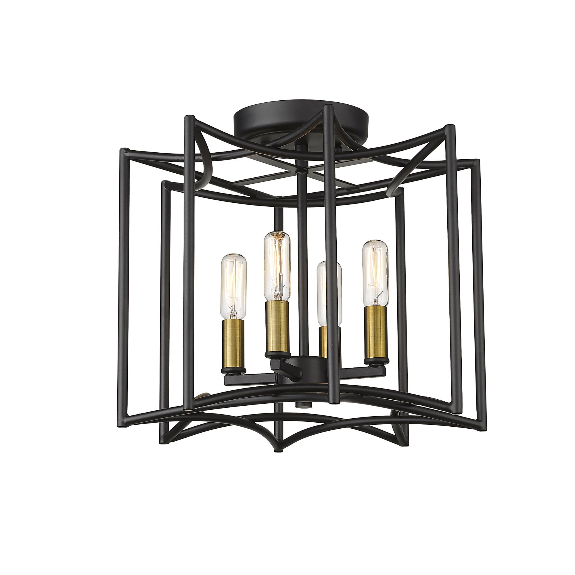 Shown in Matte Black finish and -- glass and -- shade