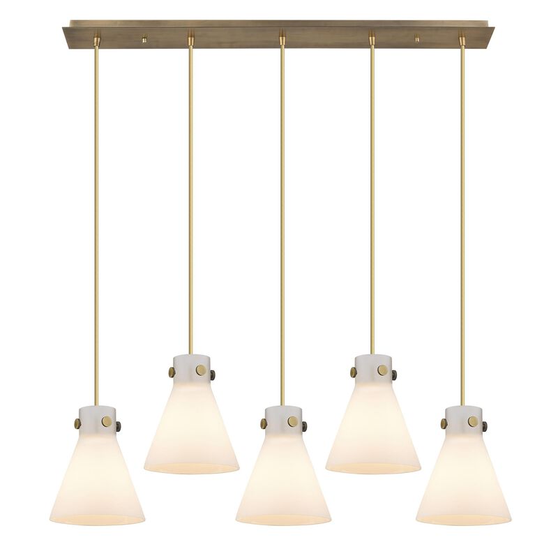 Bruno Marashlian Newton Cone 39 Inch 5 Light Linear Suspension Light by Innovations Lighting