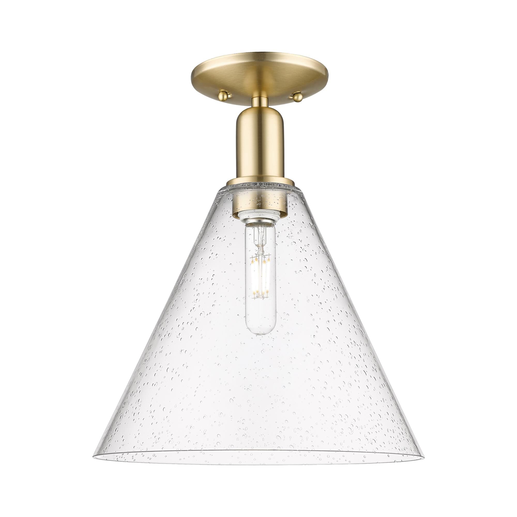 Bruno Marashlian Berkshire Glass 12 Inch Semi Flush Mount by Innovations Lighting