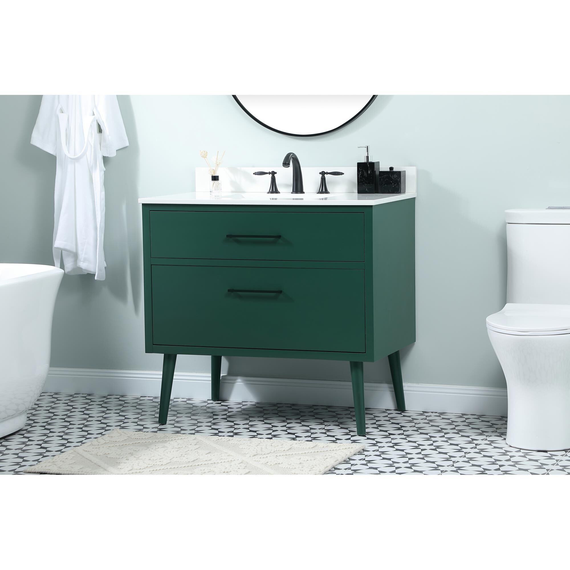 Shown in Green finish