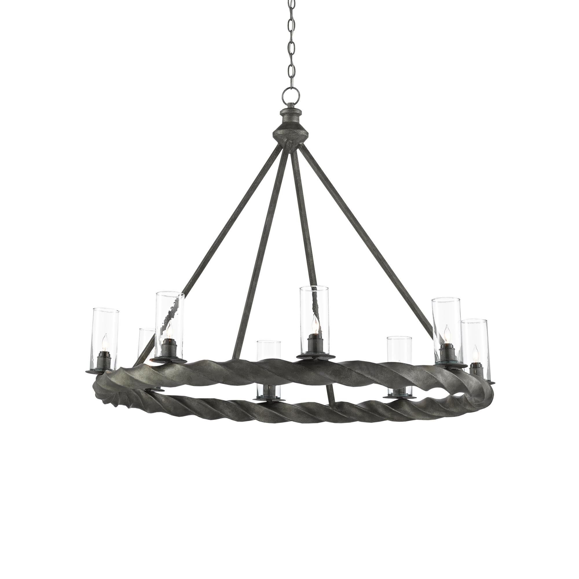 Orson 8 Light Chandelier by Currey and Company