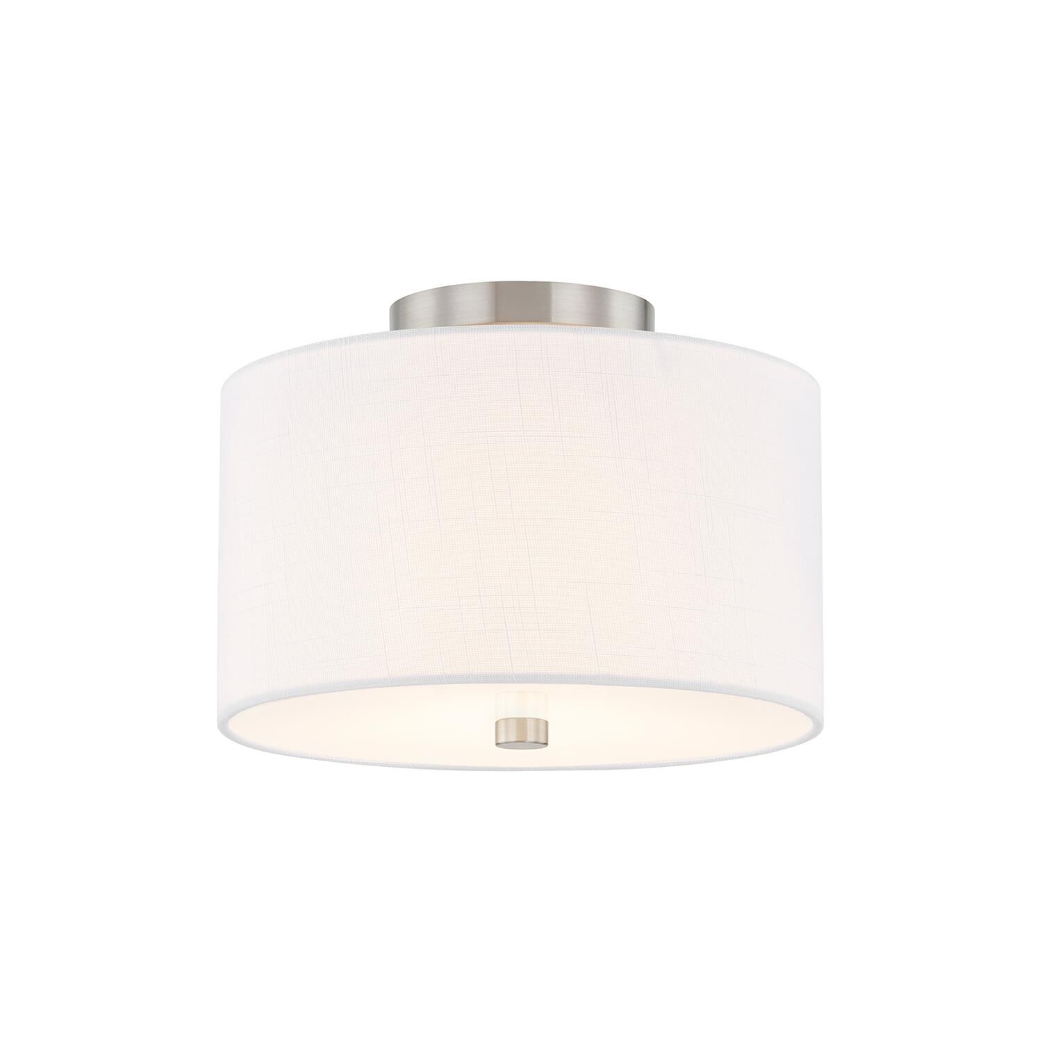 Textile - Classic 11 Inch Semi Flush Mount by Justice Design Group
