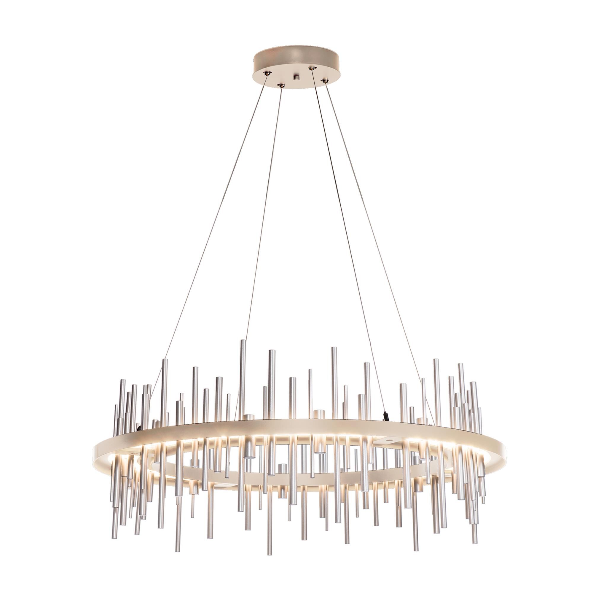 Shown in Soft Gold finish and Sterling accent