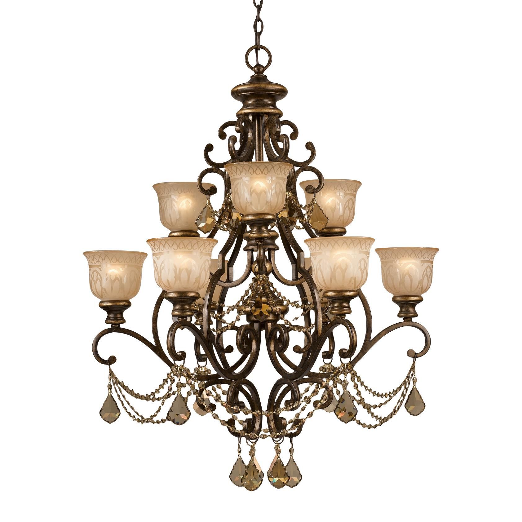 Norwalk 34 Inch 9 Light Chandelier by Crystorama