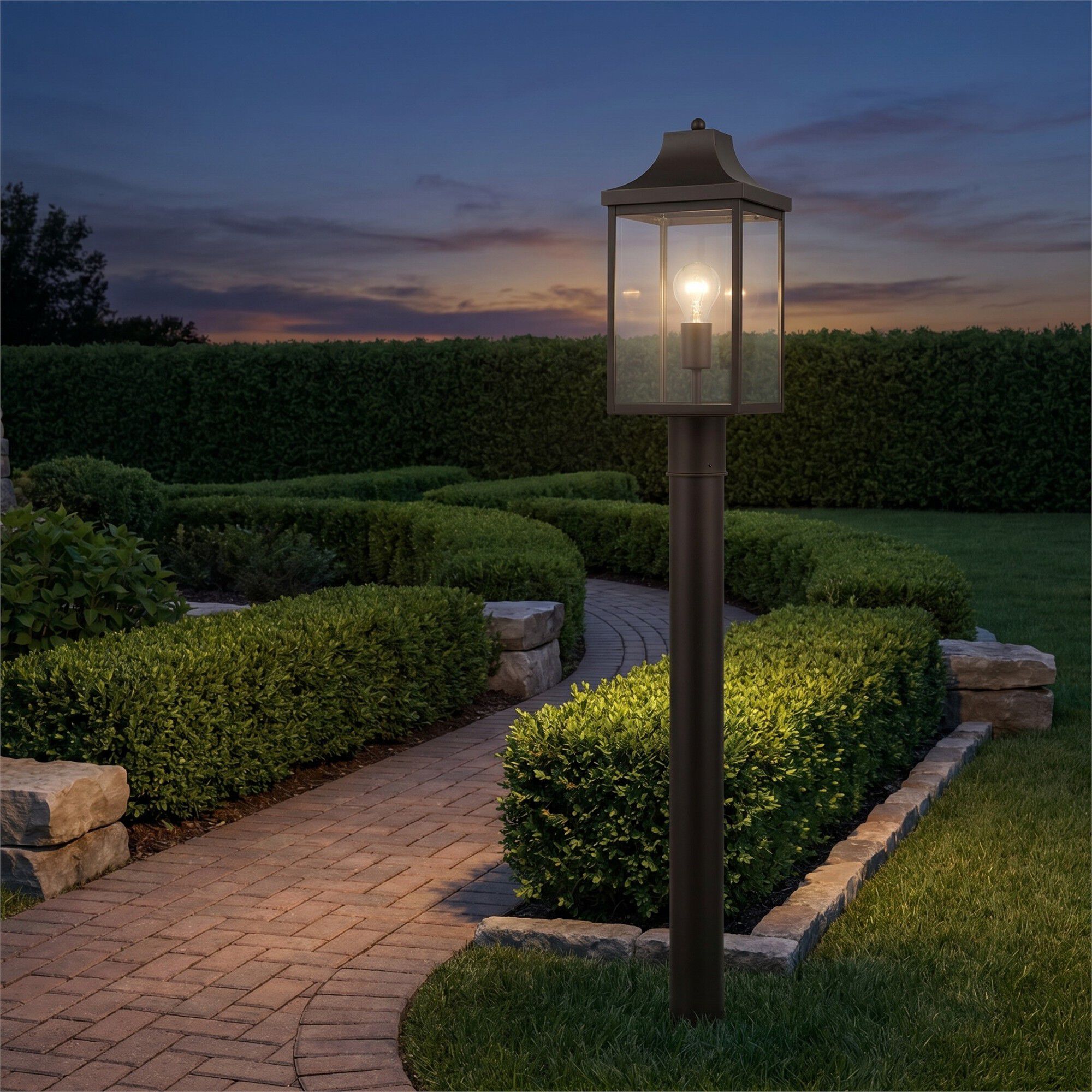 Saybrook 17 Inch Outdoor Post Lamp,