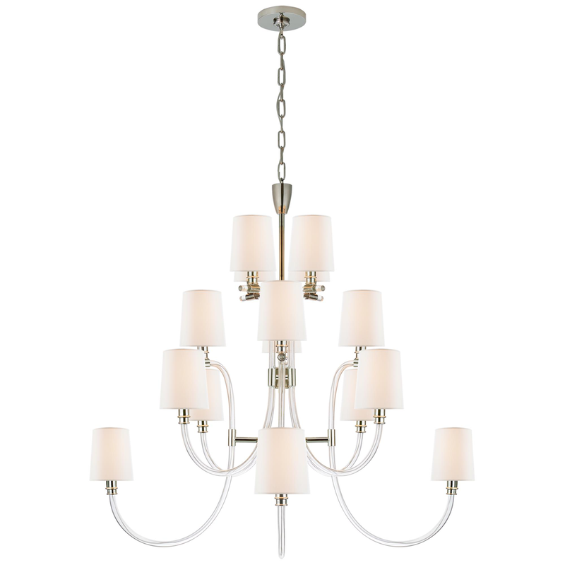 Julie Neill Clarice 43 Inch 16 Light Chandelier by Visual Comfort Signature Collection