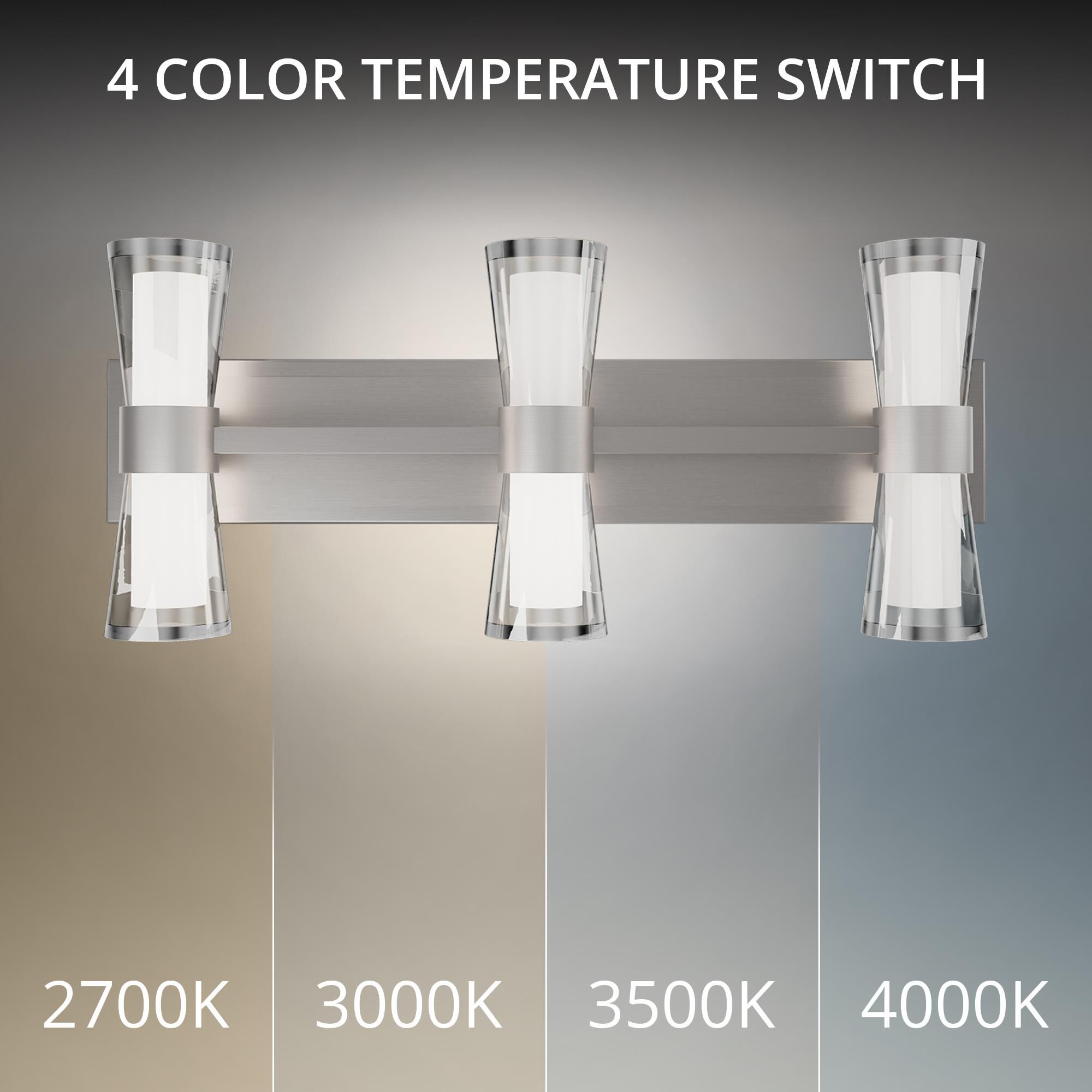 Hourglass 24 Inch Bath Vanity Light by dweLED