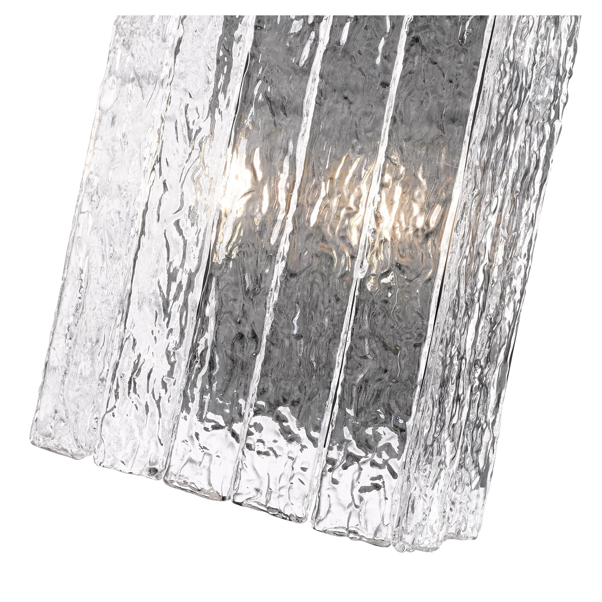 Shown in Matte Black finish and Clear glass