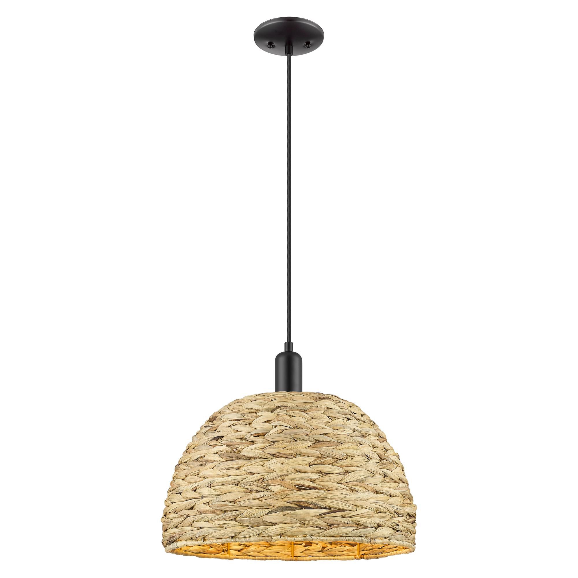 Shown in Matte Black finish and Natural shade