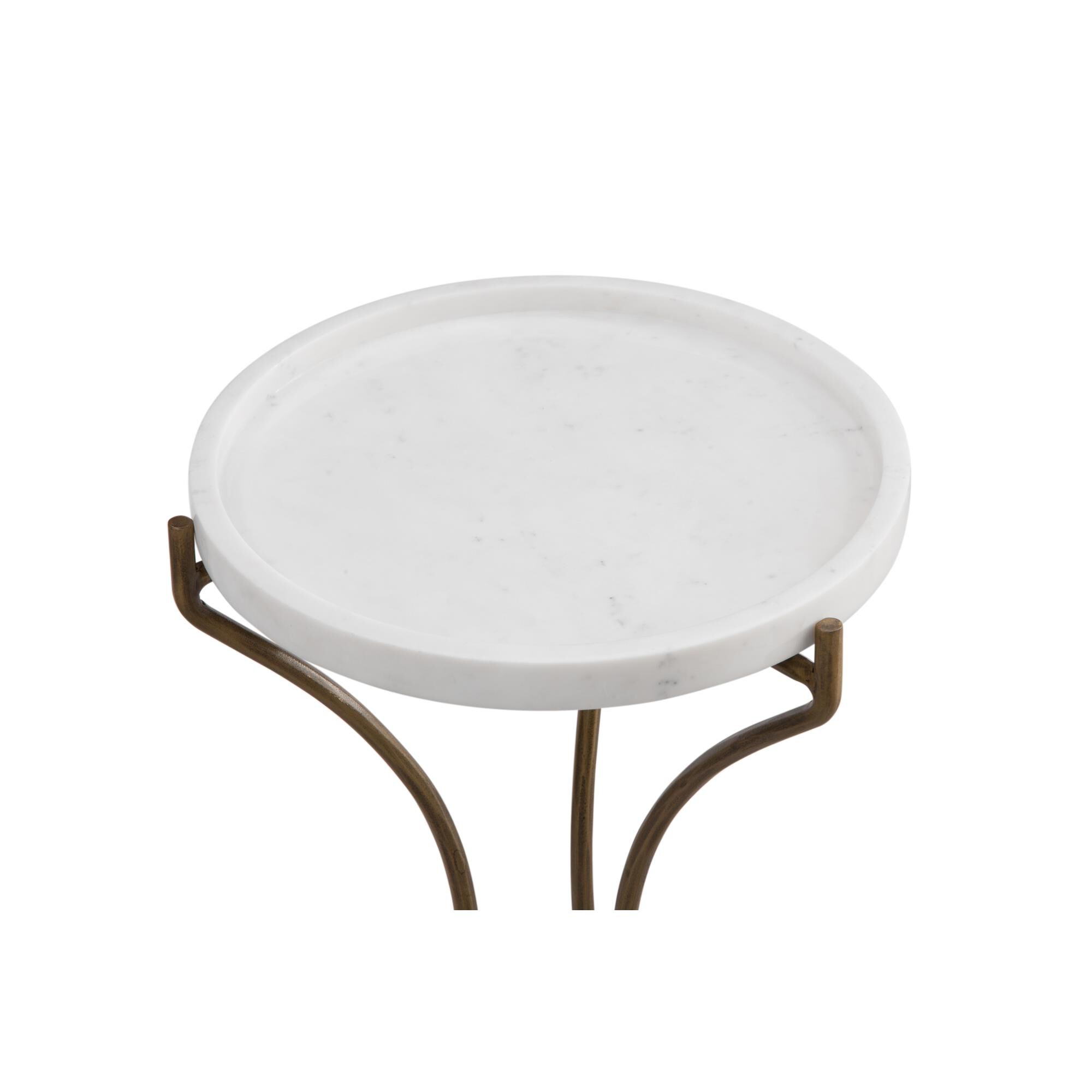 Shown in White and Brass finish