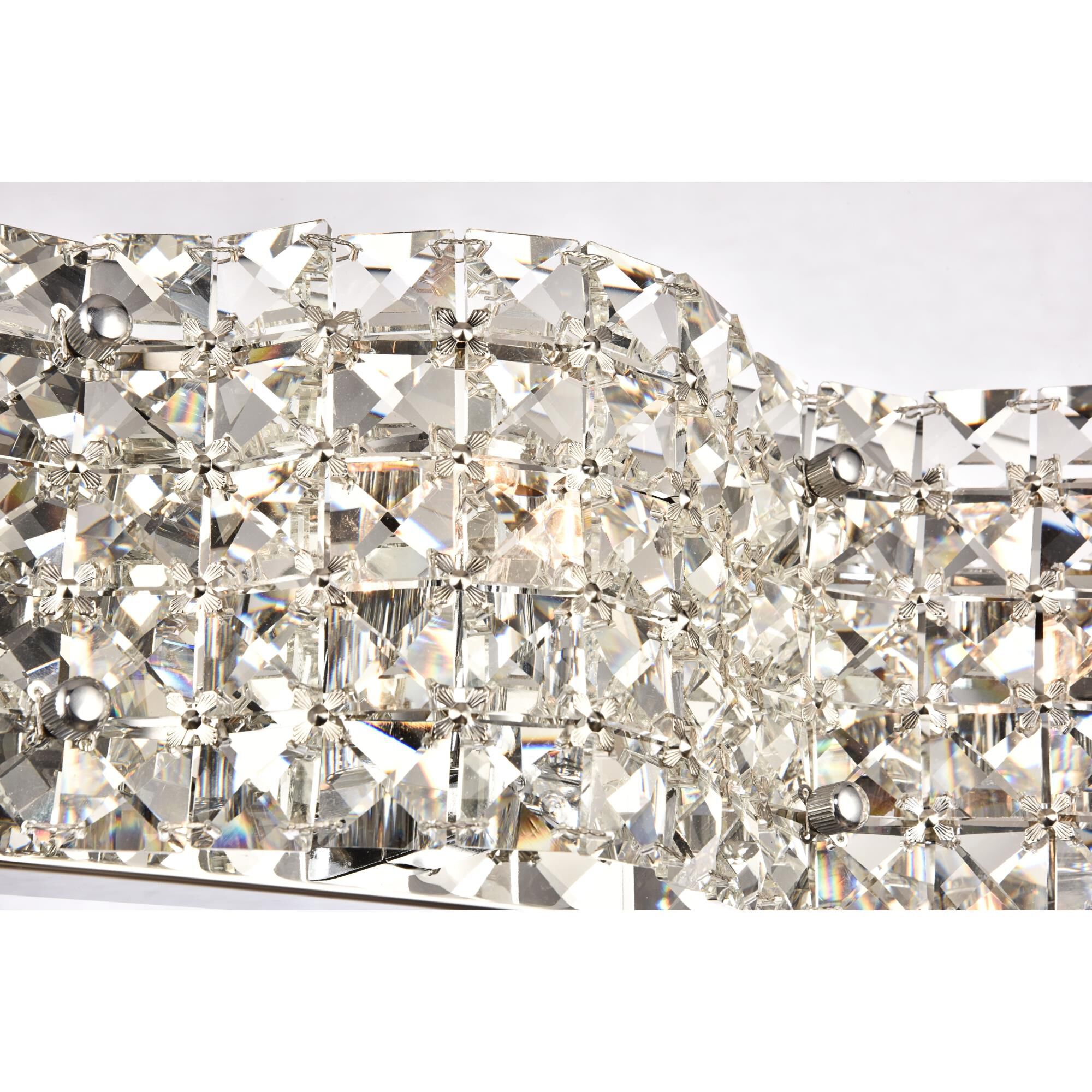 Shown in Chrome finish and Clear Royal Cut crystal