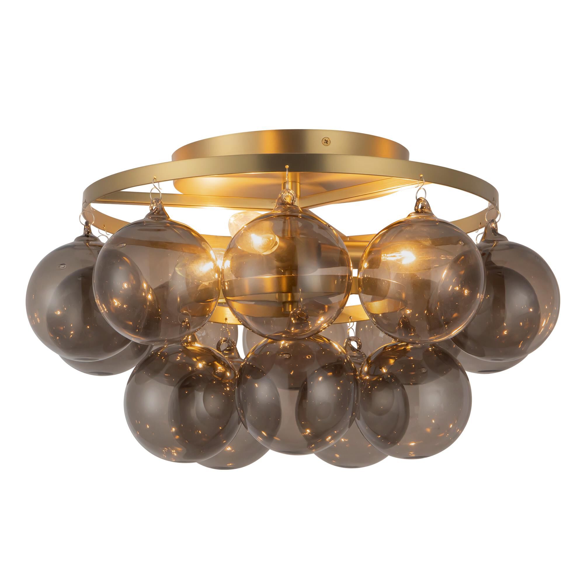 Shown in Brushed Gold finish and Smoked glass