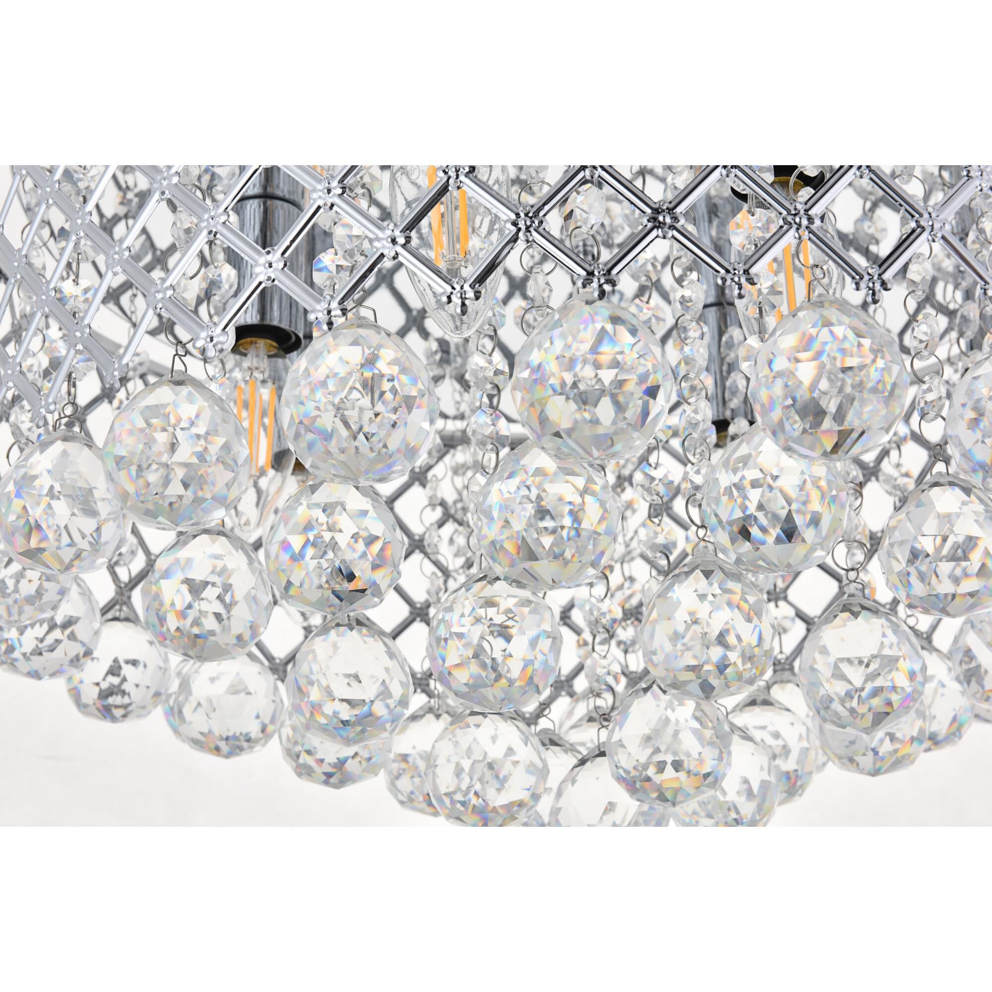 Shown in Chrome finish and Clear Royal Cut crystal