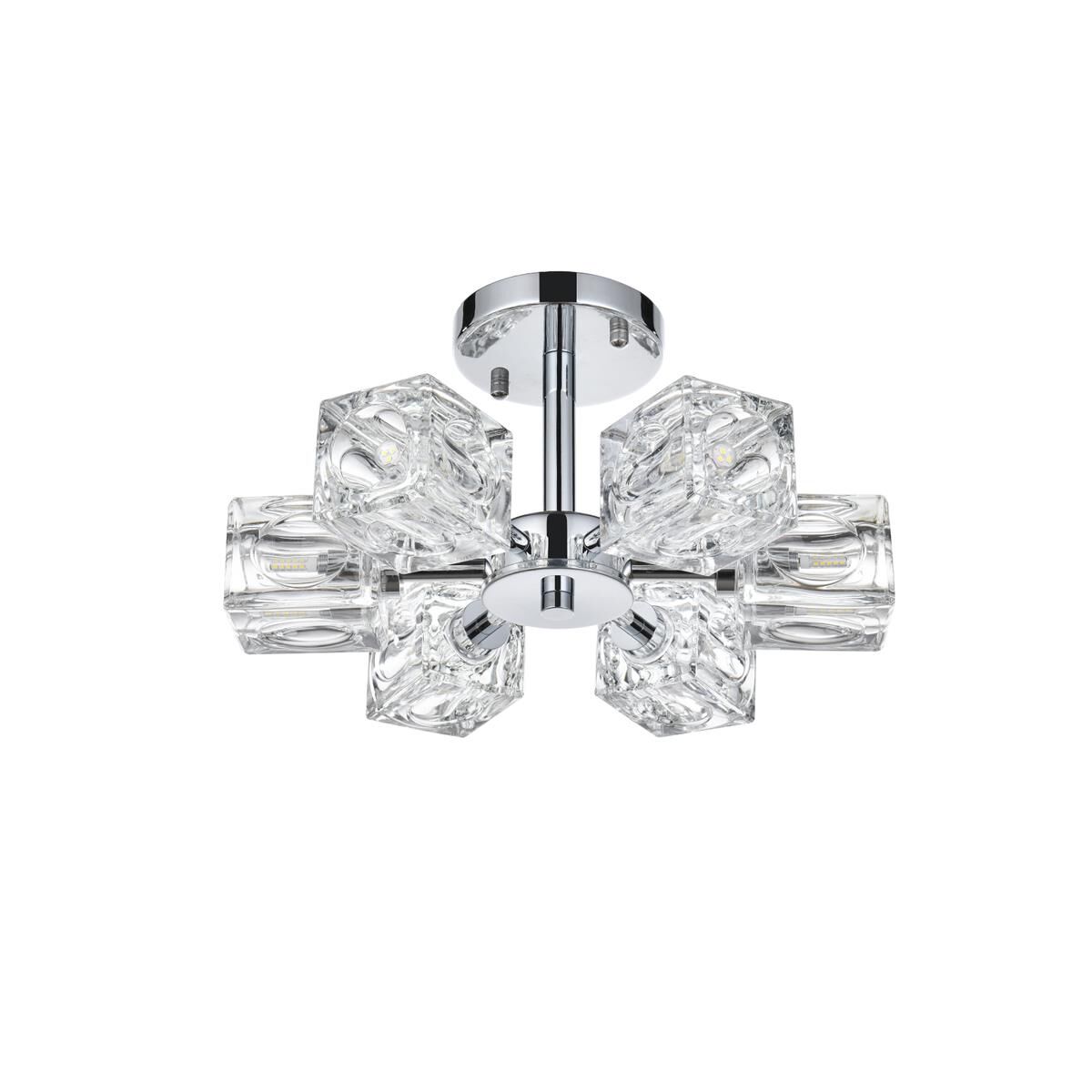 Shown in Chrome finish and Clear Royal Cut crystal