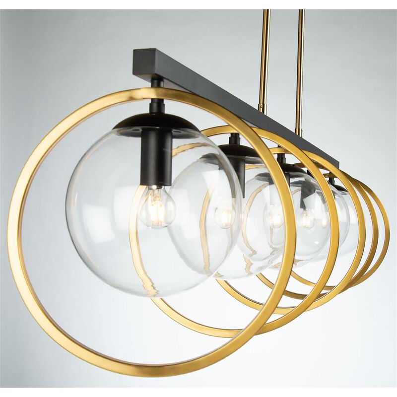 Lugano 44 Inch 5 Light Linear Suspension Light by Artcraft