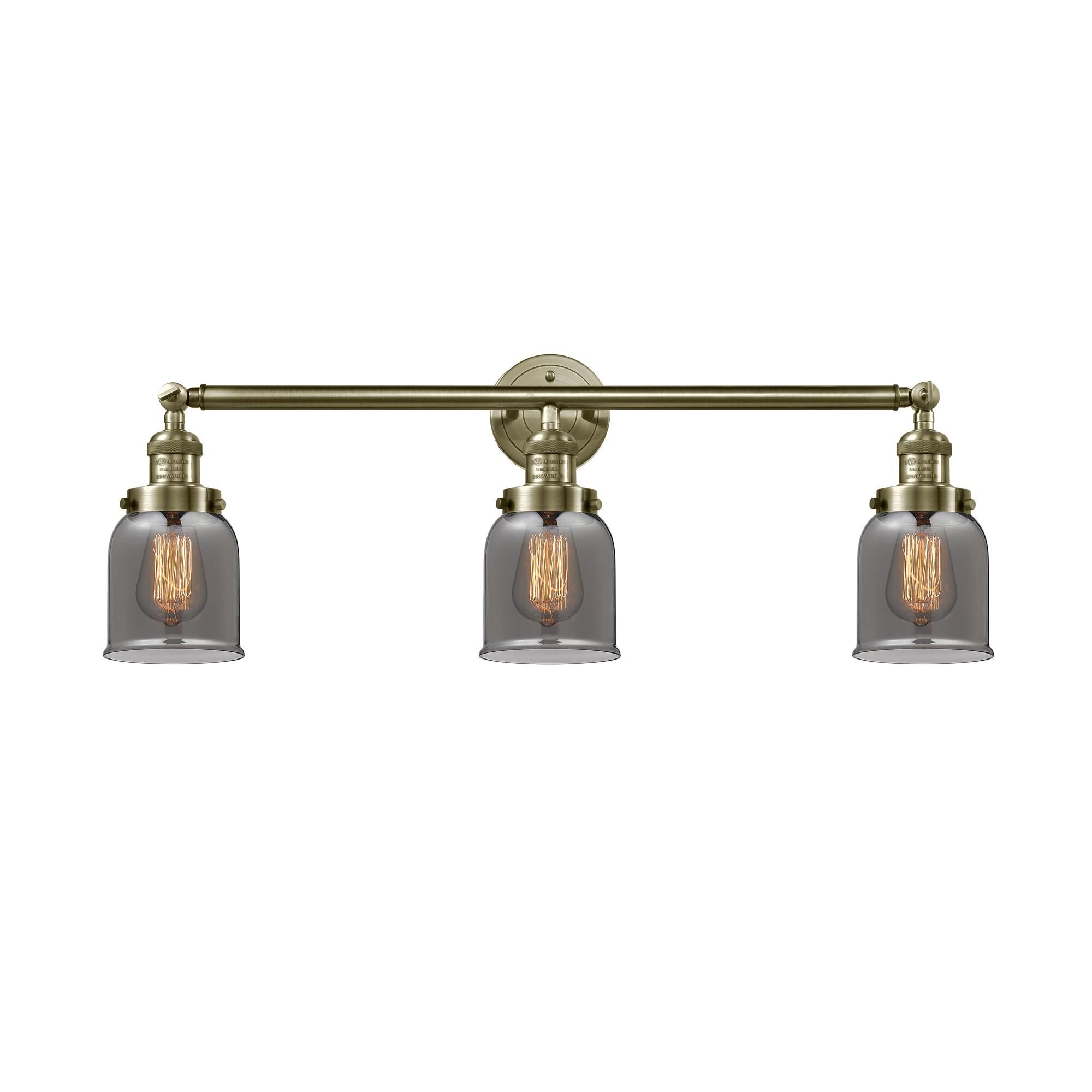 Bruno Marashlian Small Bell 30 Inch 3 Light Bath Vanity Light by Innovations Lighting