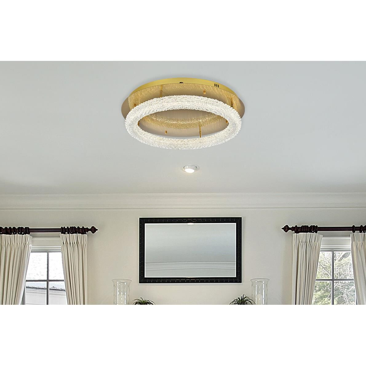 Bowen 26 Inch Semi Flush Mount by Elegant Lighting