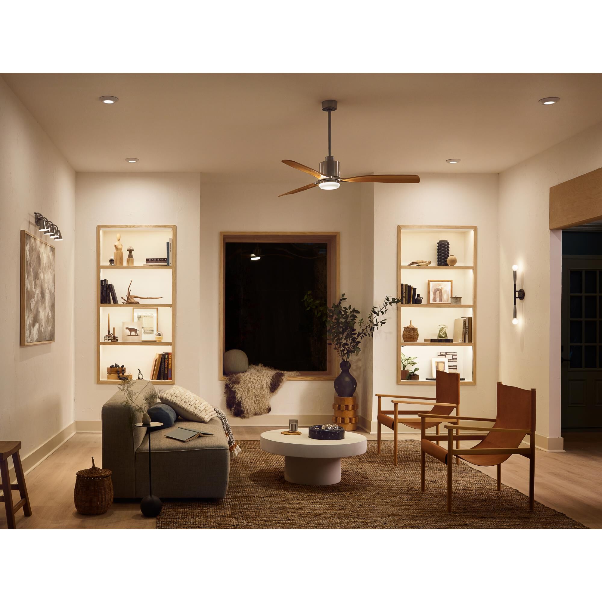 Ridley II 60 Inch Ceiling Fan with Light Kit by Kichler Lighting