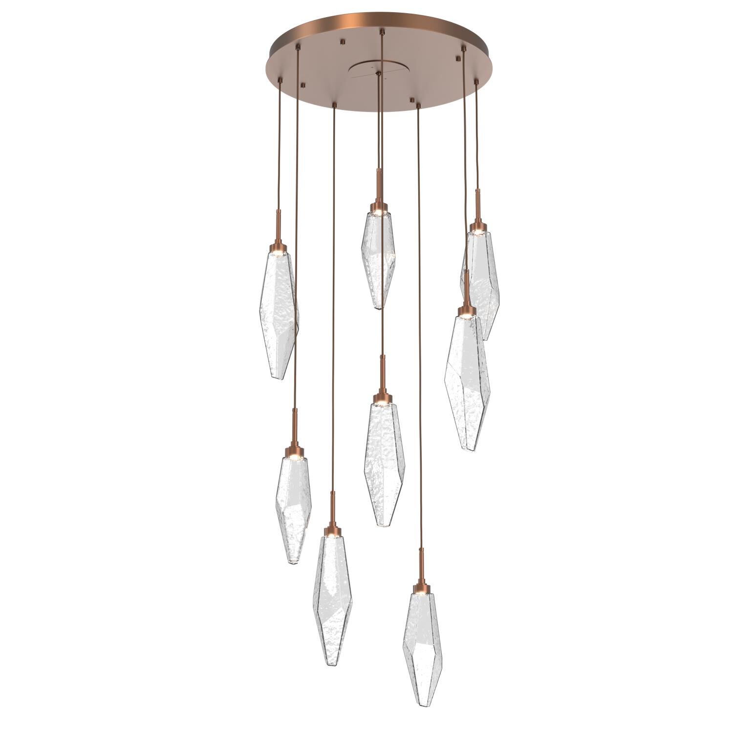 Rock Crystal Multi Light Pendant by Hammerton Studio
