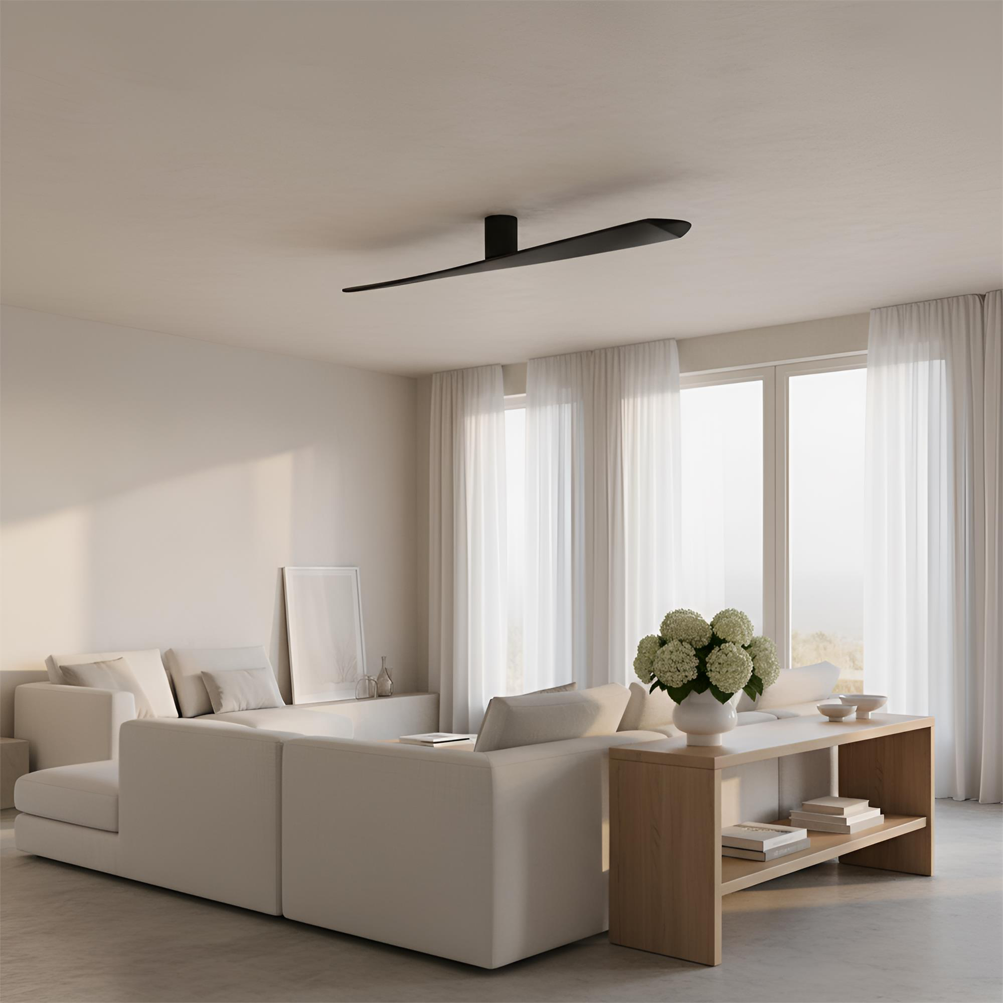 Peter Bristol Plank Smart 62 Inch Flush Mount Fan,