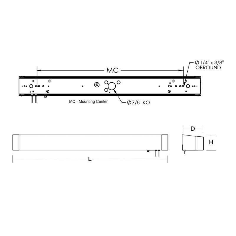 Algiers 37 Inch LED Wall Sconce by AFX Lighting