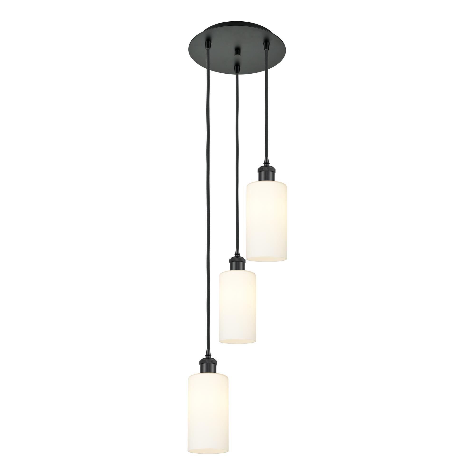Shown in Matte Black finish and White shade