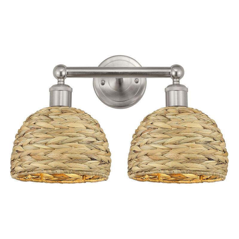 Bruno Marashlian Woven Rattan 17 Inch Bath Vanity Light by Innovations Lighting