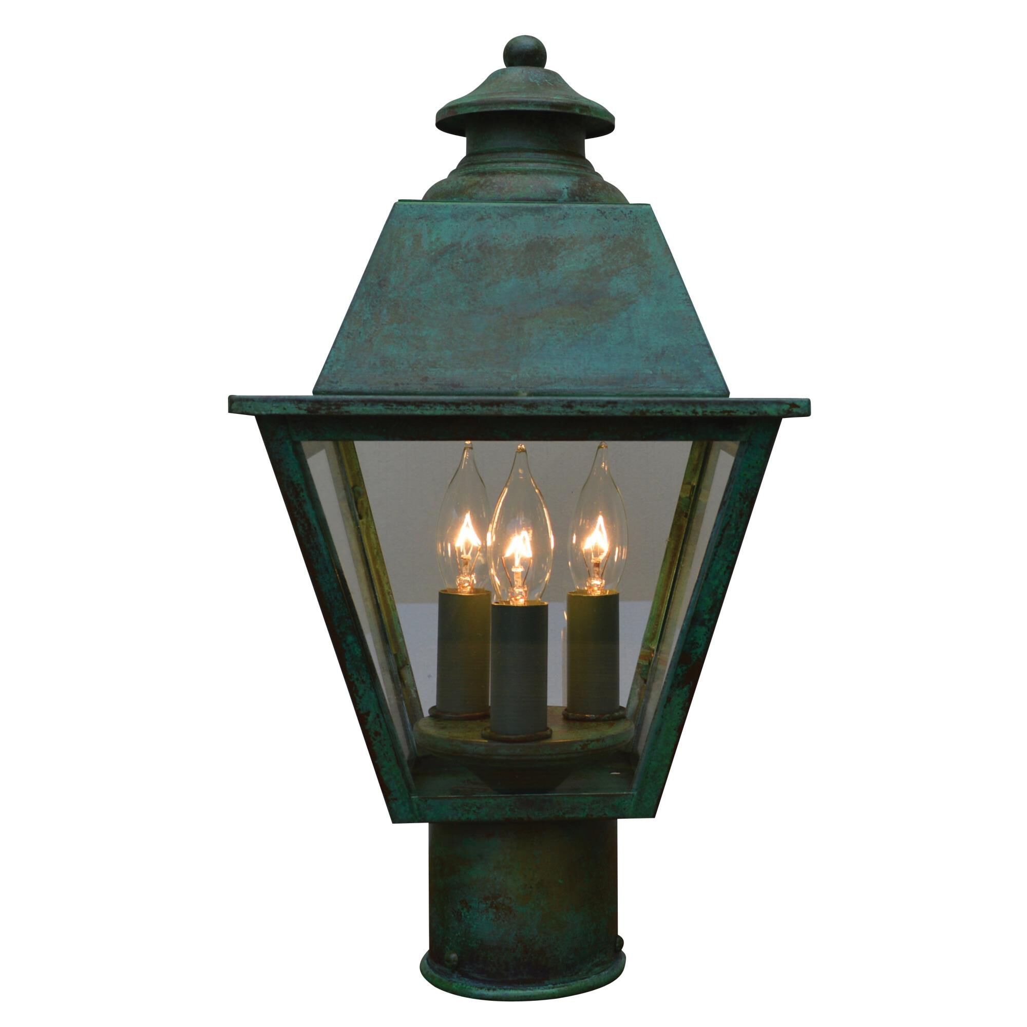 Inverness 13 Inch Tall 3 Light Outdoor Post Lamp by Arroyo Craftsman
