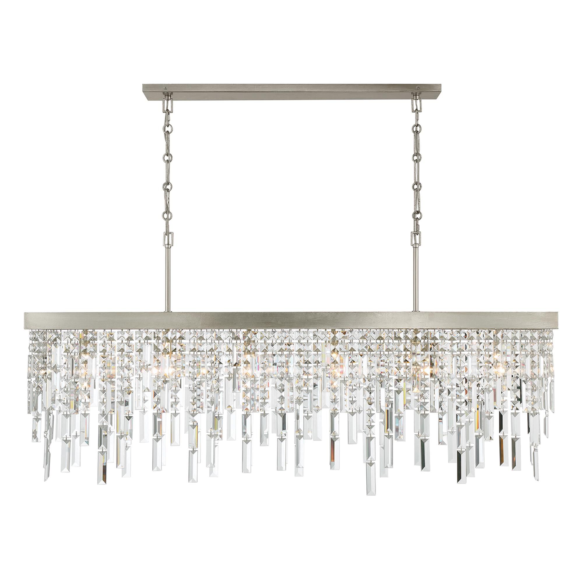 Shown in Antique Silver finish and Hand Cut crystal