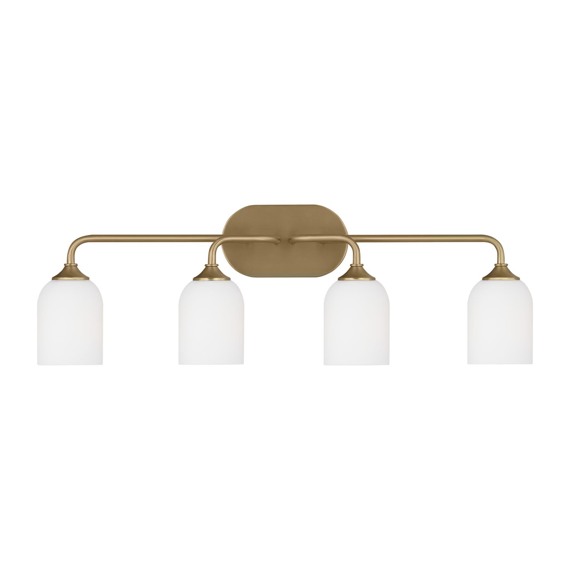 Shown in Satin Bronze finish and Etched / White Inside Glass s shade